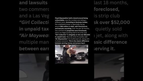 Undefeated Mayweather Faces $54M Debt—Foreclosures Hit After Jet, Mansion Sales