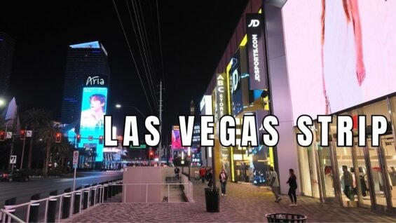 Walking The Las Vegas Strip During Golden Knights Game – Outside T-Mobile Arena & More