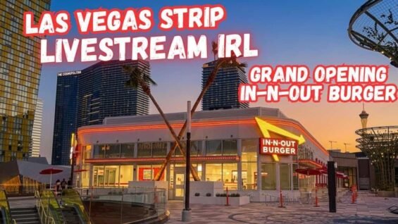 New In-N-Out Burger Joint on The Strip in Las Vegas, livestream IRL