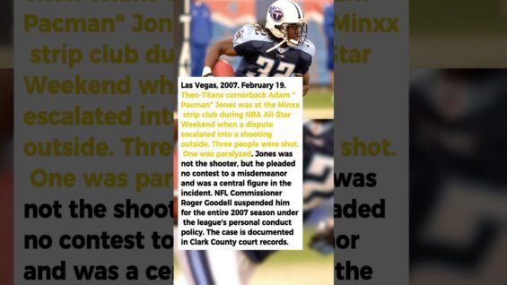 Why Adam Pacman Jones Was at a Las Vegas Strip Club in 2007 When 3 People Were Shot